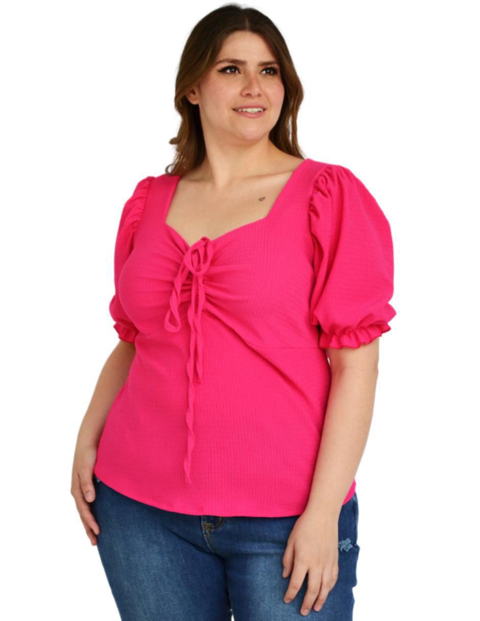 Blusa manga corta para mujer