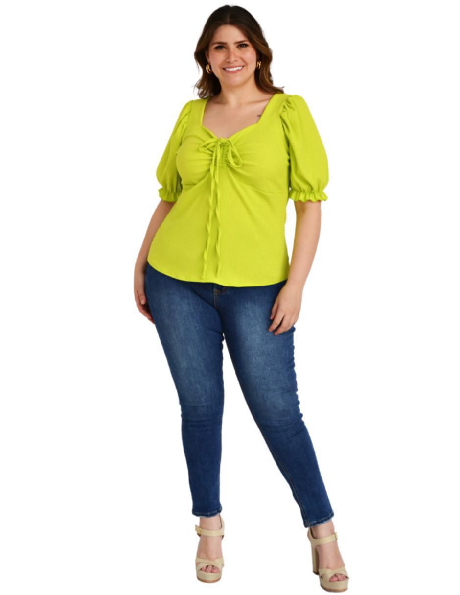 Blusa manga corta para mujer 5