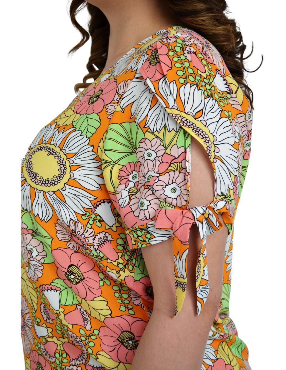 Blusa Roman Fashion manga corta para mujer 4