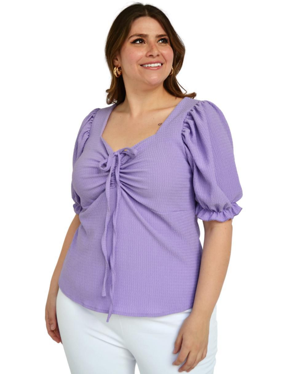 Blusa manga corta para mujer