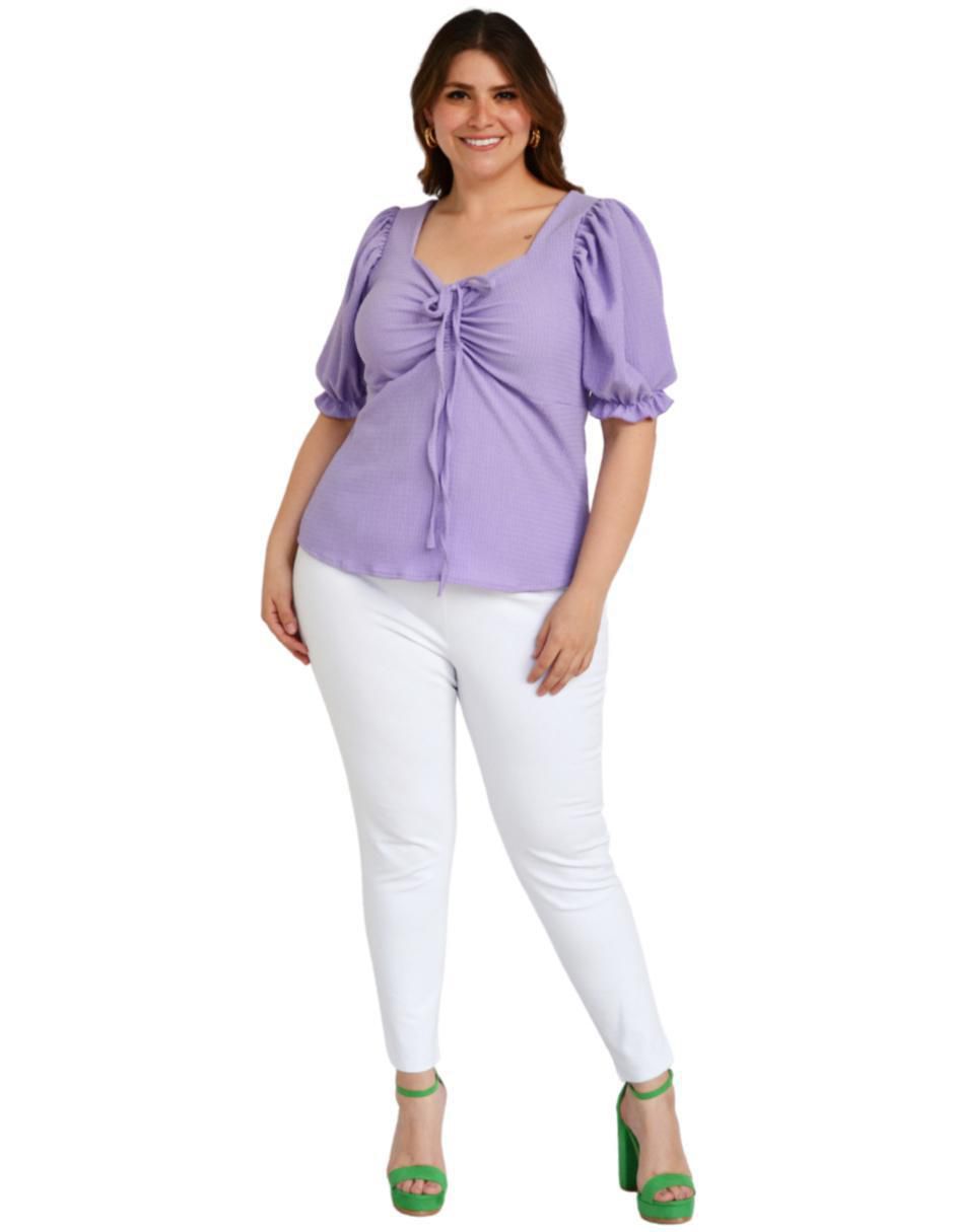 Blusa manga corta para mujer 5