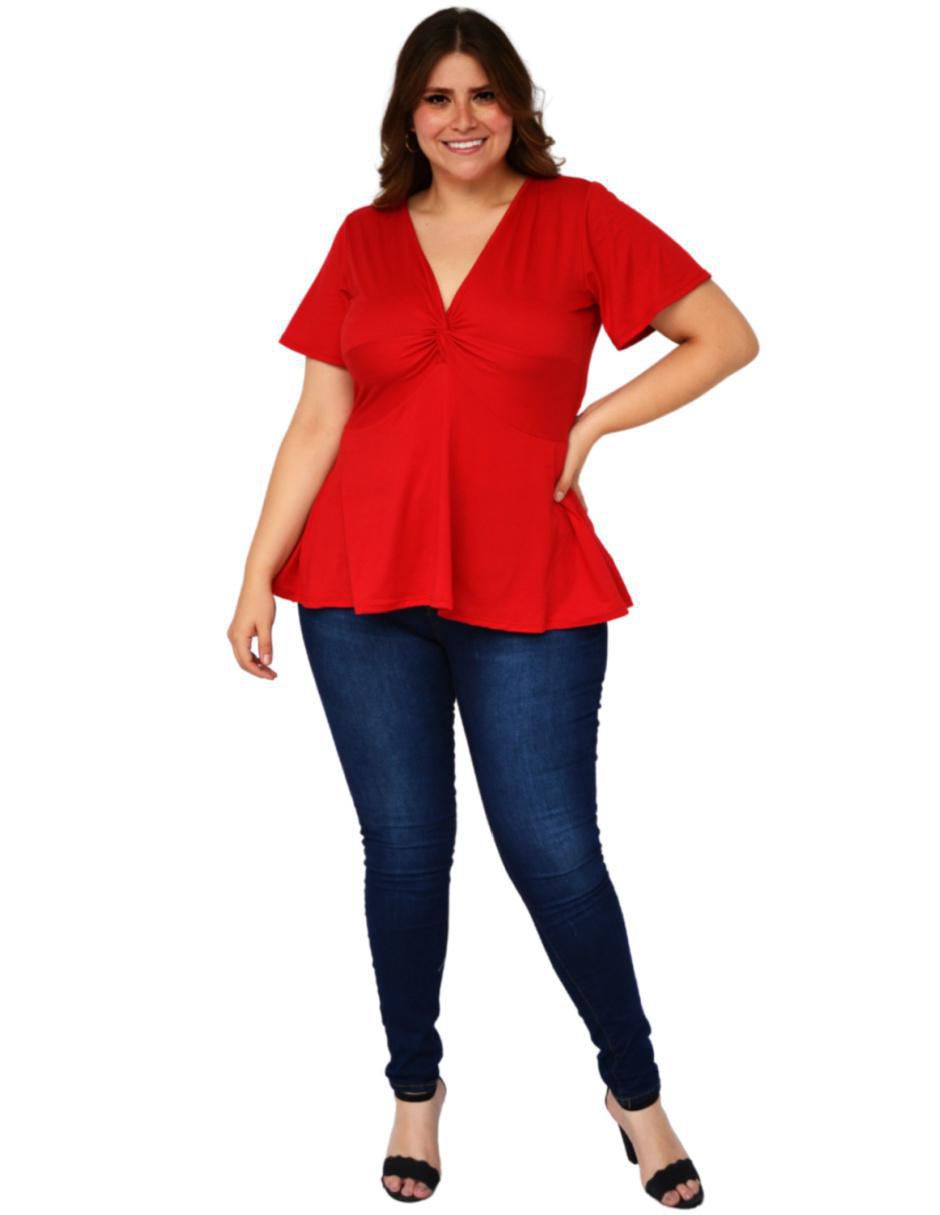 Blusa manga corta para mujer 5