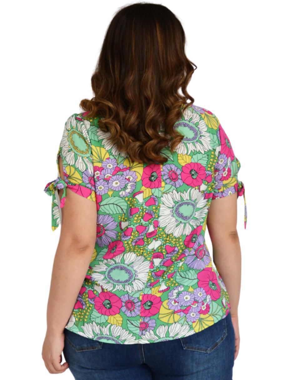 Blusa manga corta para mujer 3