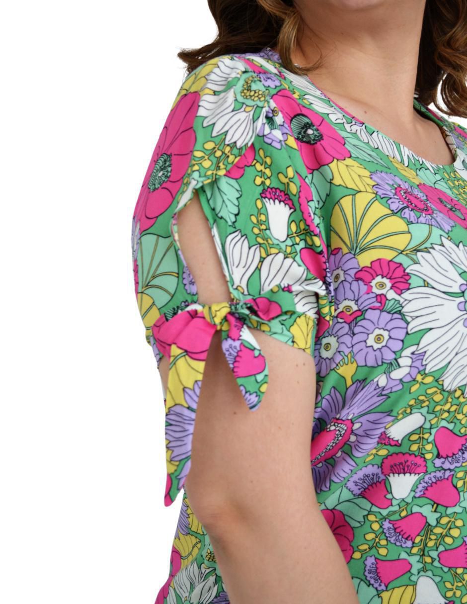 Blusa manga corta para mujer 4