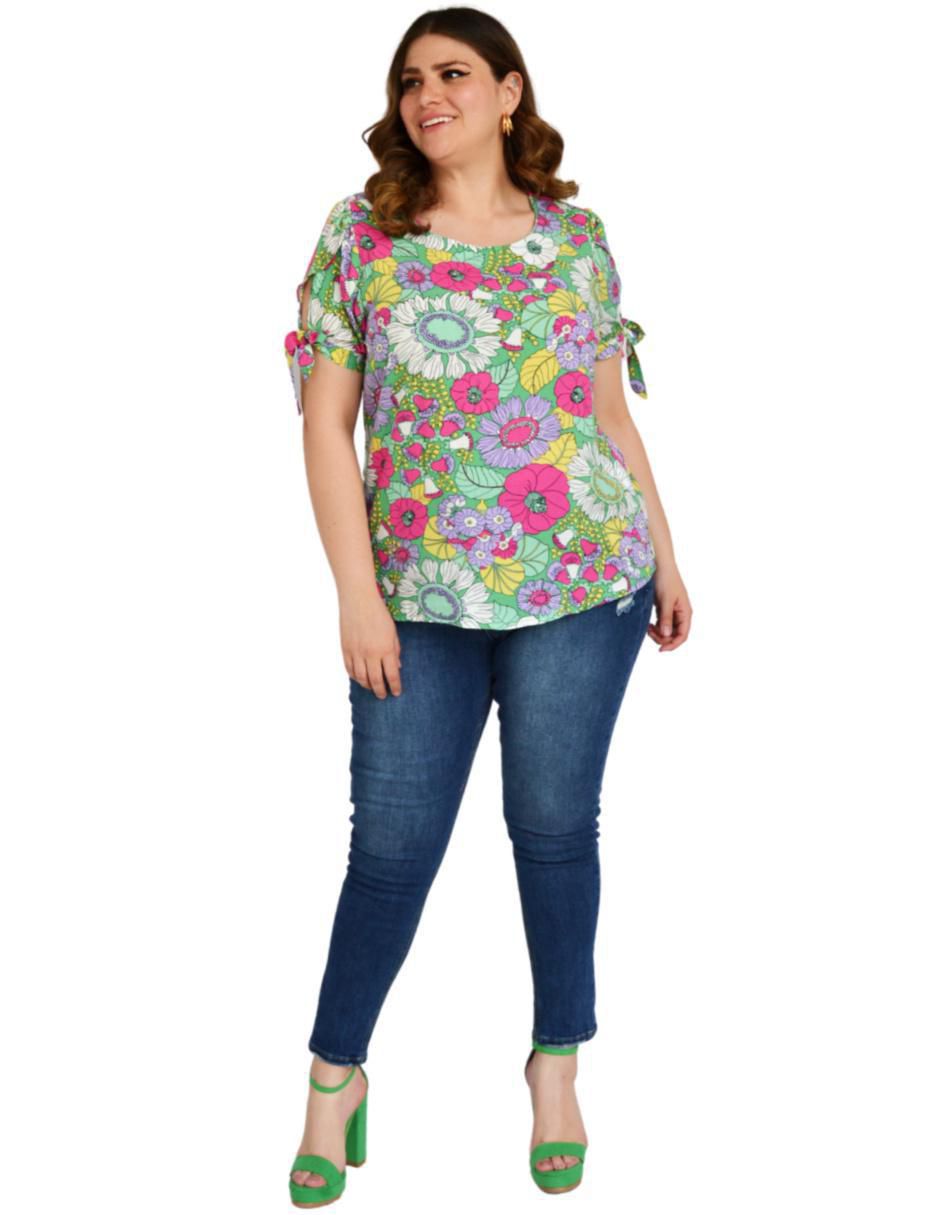 Blusa manga corta para mujer 5