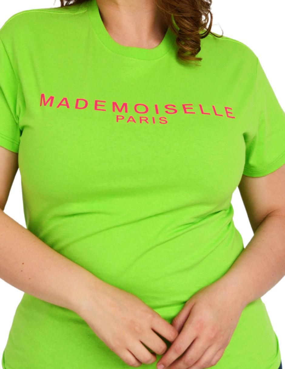 Playera manga corta cuello redondo para mujer 4