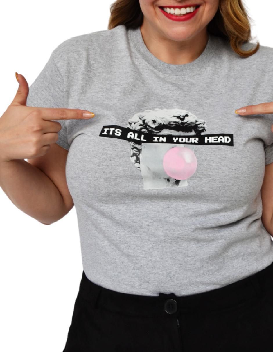 Playera manga corta cuello redondo para mujer 4