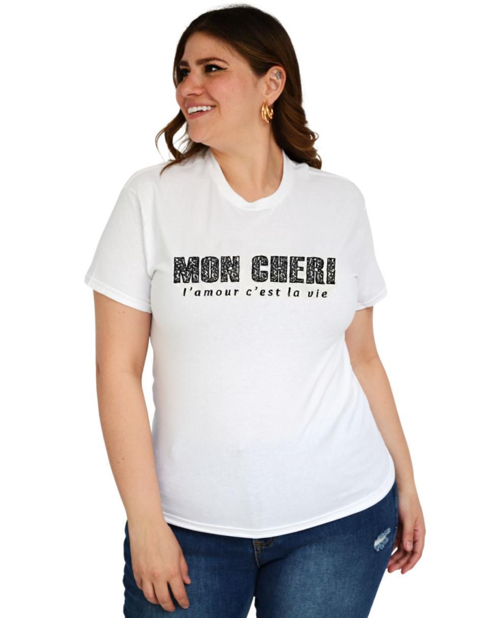 Playera manga corta cuello redondo para mujer 2