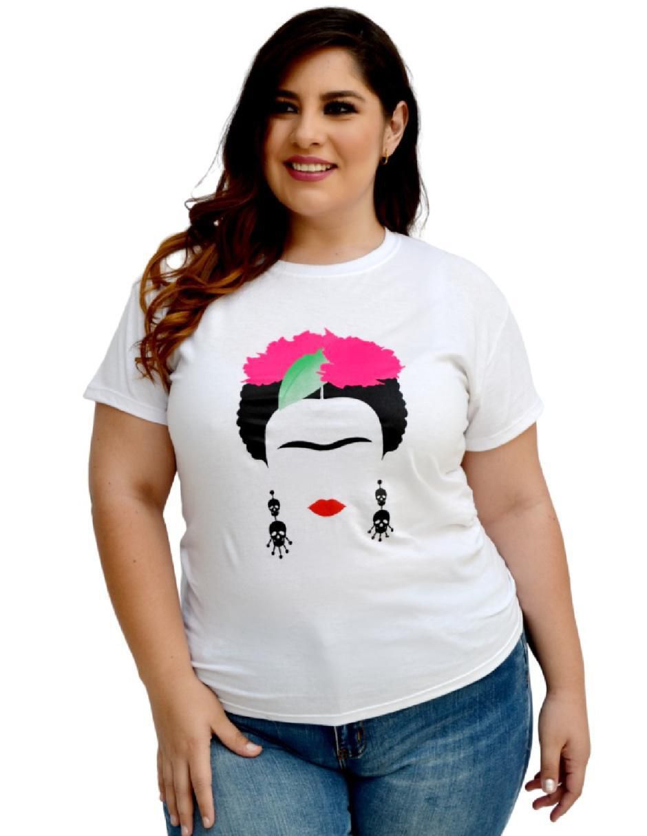 Playera manga corta cuello redondo para mujer Playera manga corta cuello redondo para mujer
