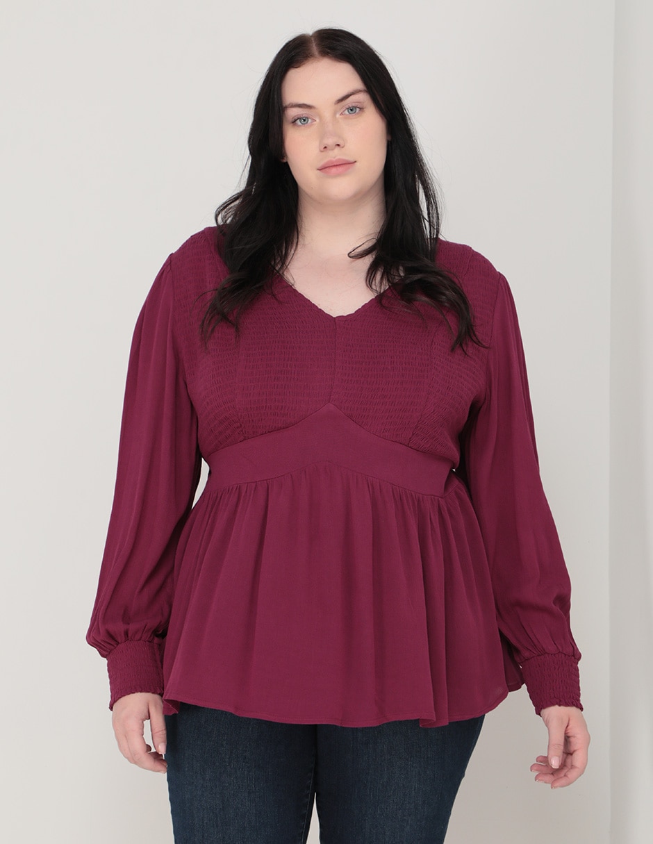 Blusa manga larga para mujer 1