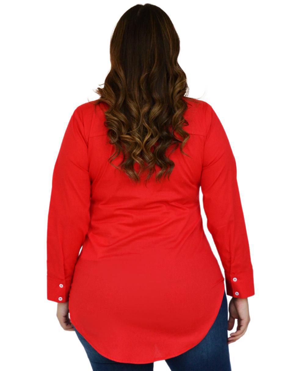 Blusa camisera manga larga para mujer 3
