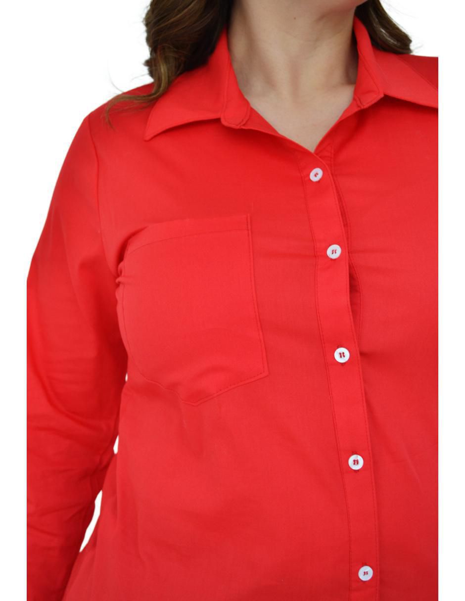 Blusa camisera manga larga para mujer 4