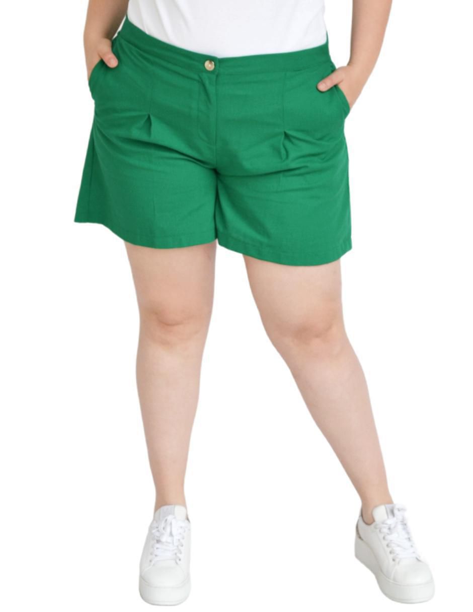 Pantalón Pierna Amplia Roman Fashion Color Verde Para Mujer
