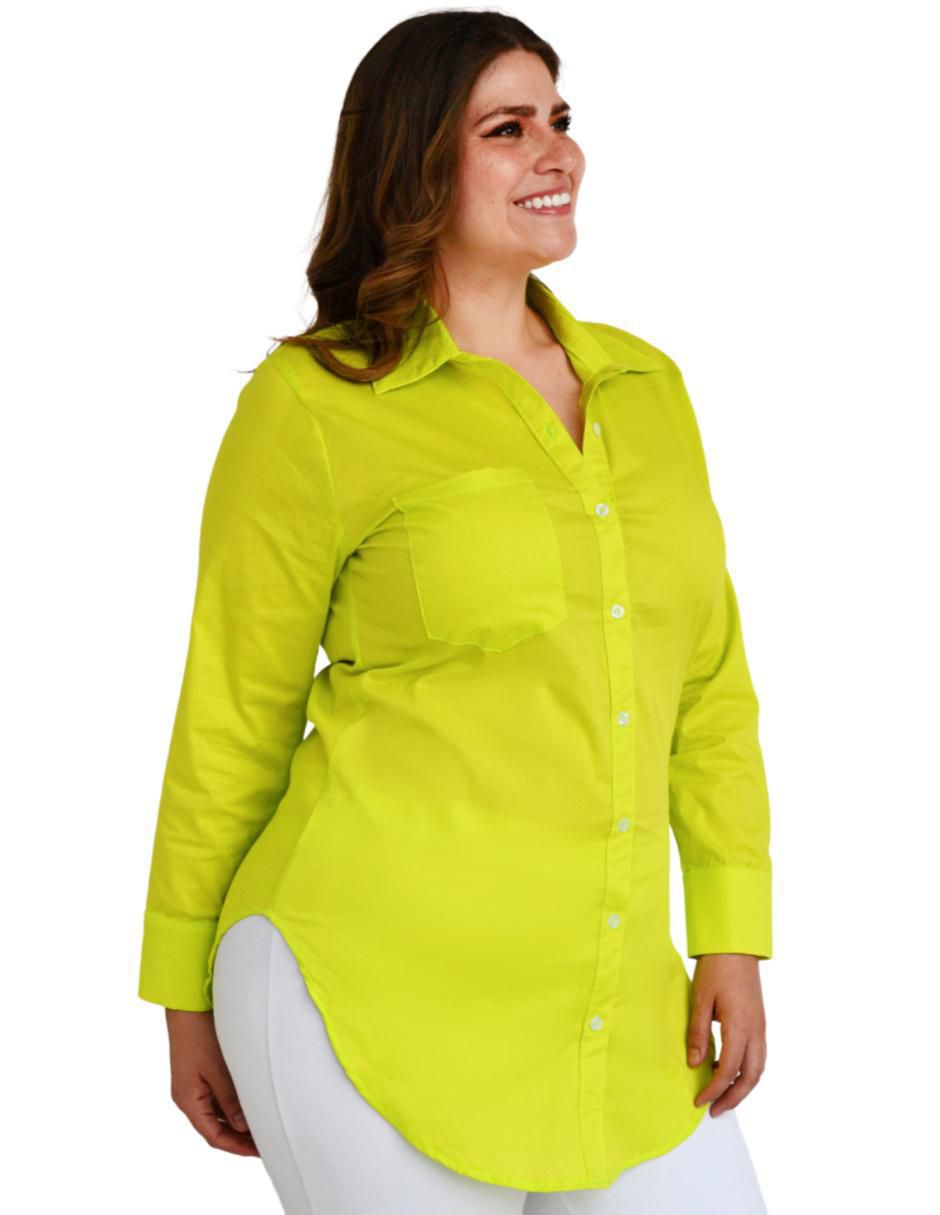 Blusa camisera manga larga para mujer 4