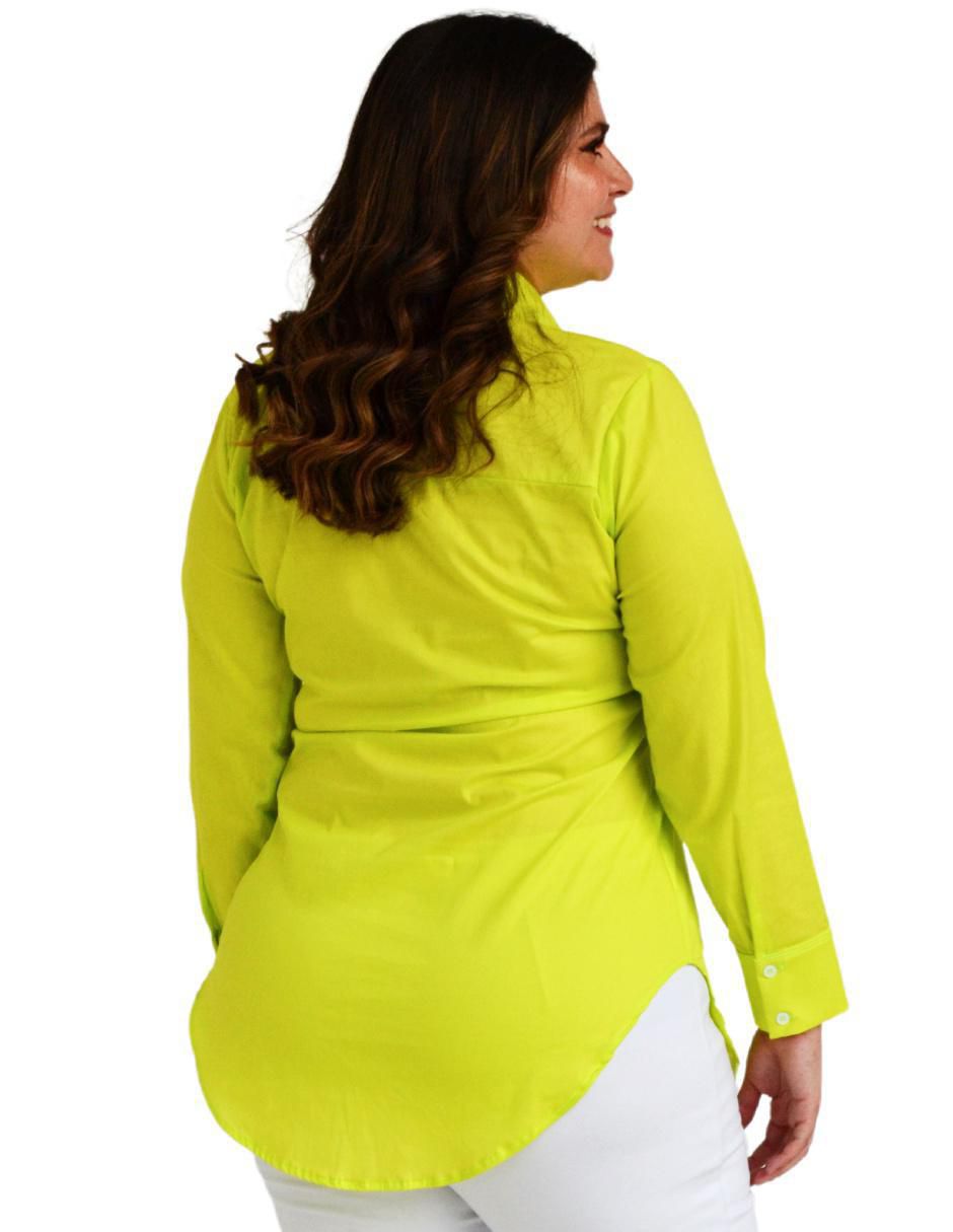 Blusa camisera manga larga para mujer 5