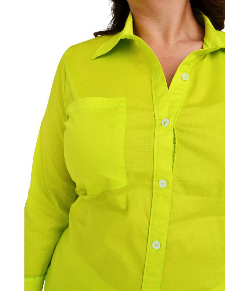 Blusa camisera manga larga para mujer 7