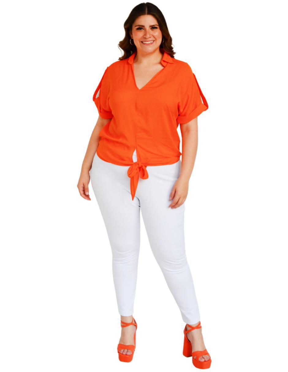 Blusa manga corta para mujer 5