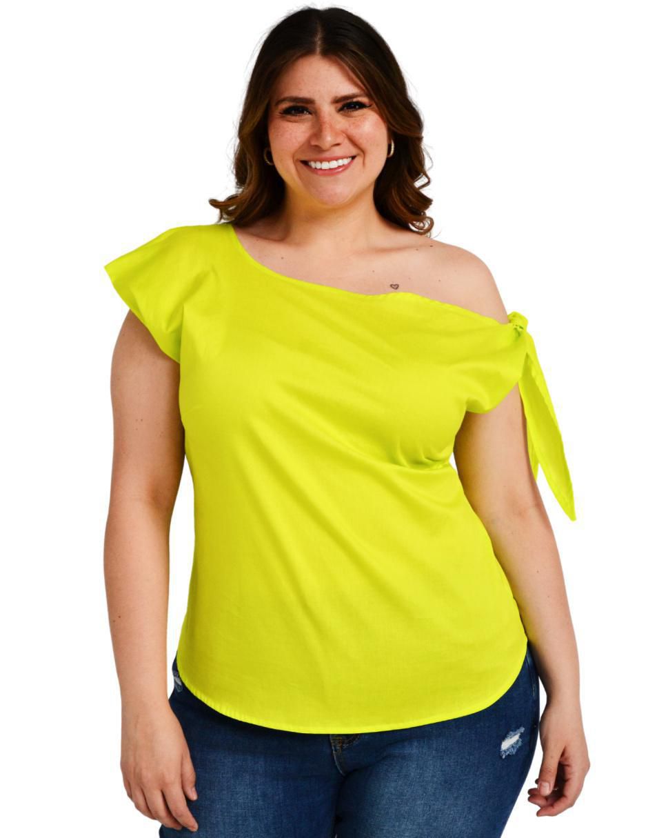 Blusa manga corta para mujer