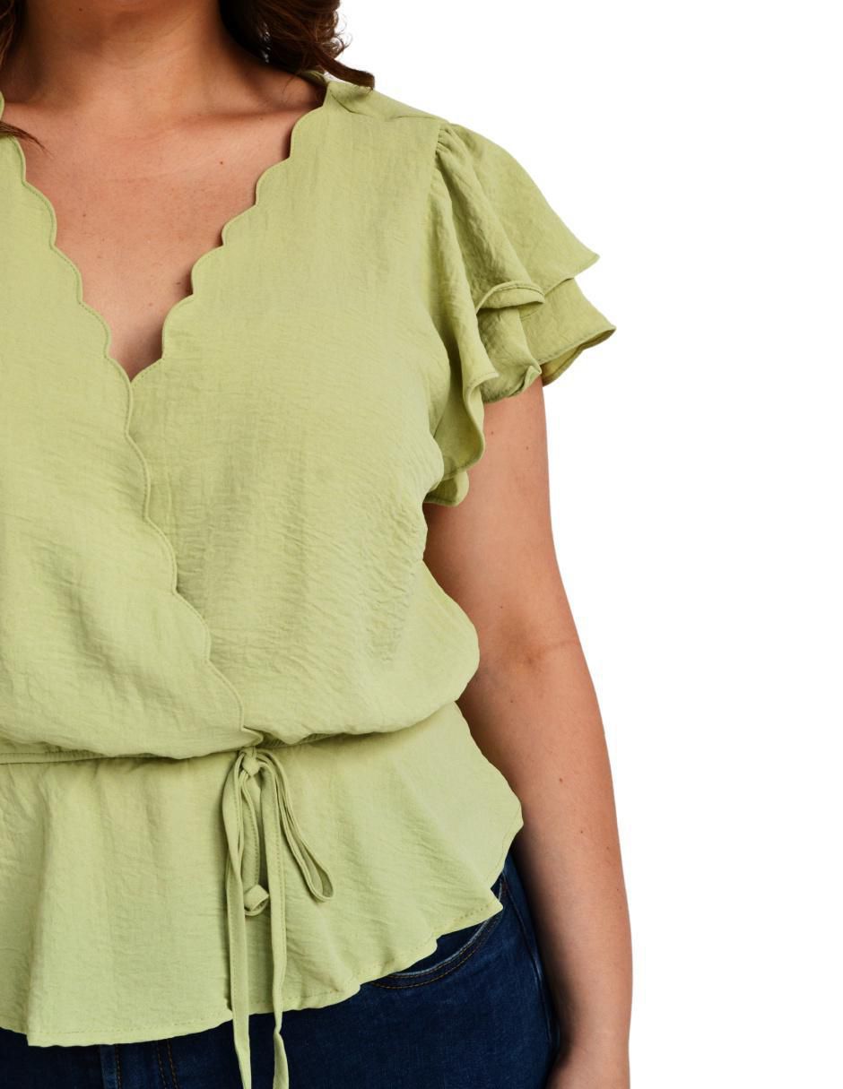 Blusa manga corta para mujer 4