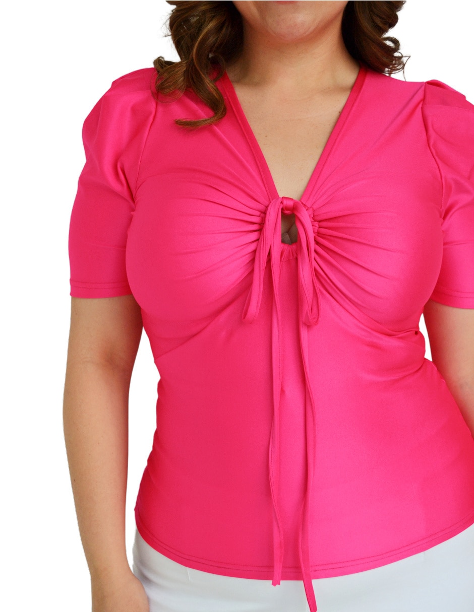 Blusa manga corta para mujer 4