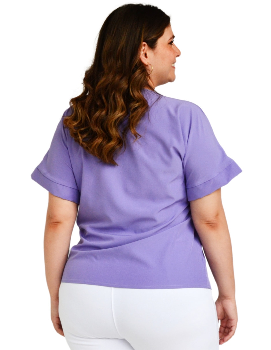 Blusa manga corta para mujer 3