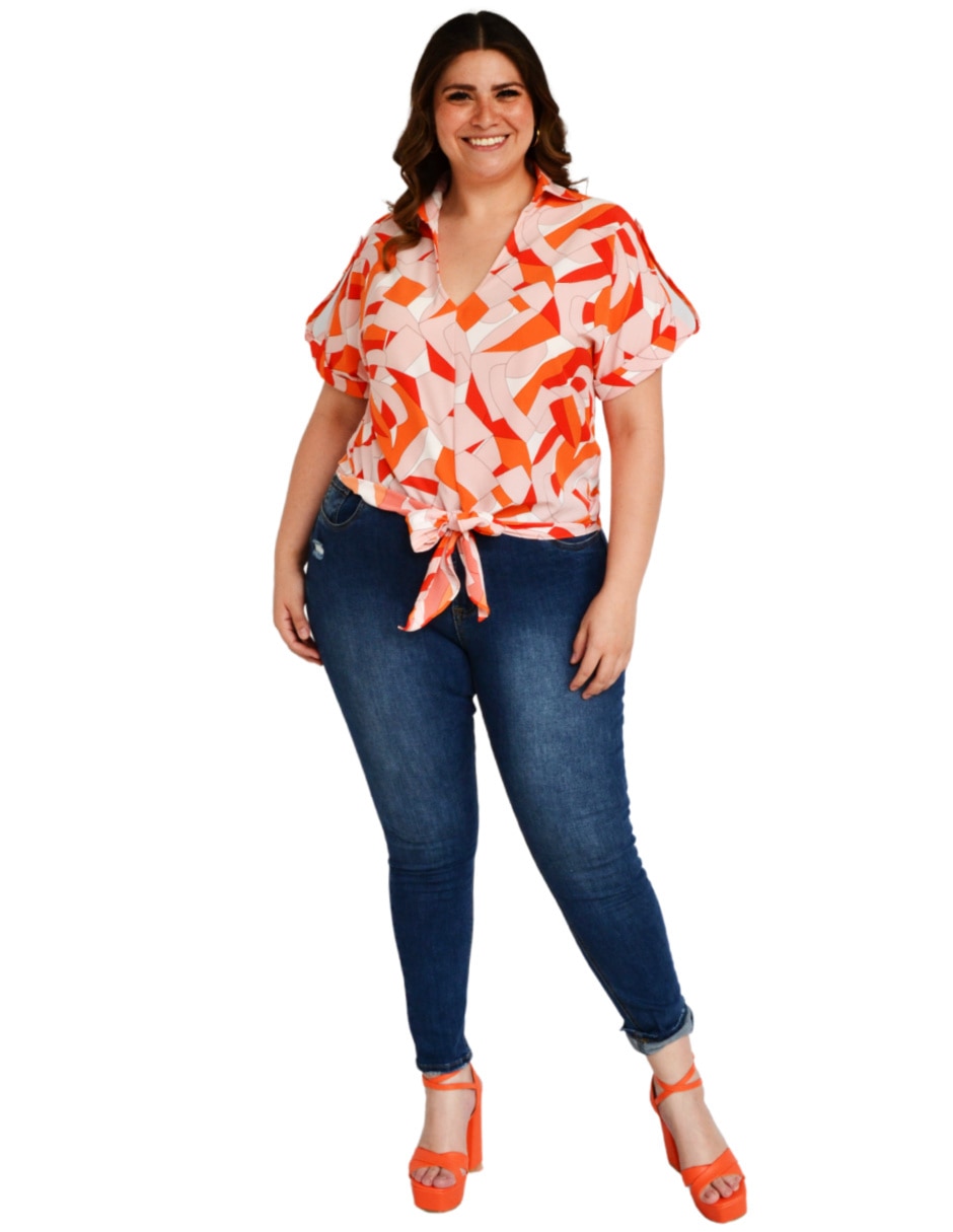 Blusa manga corta para mujer 5