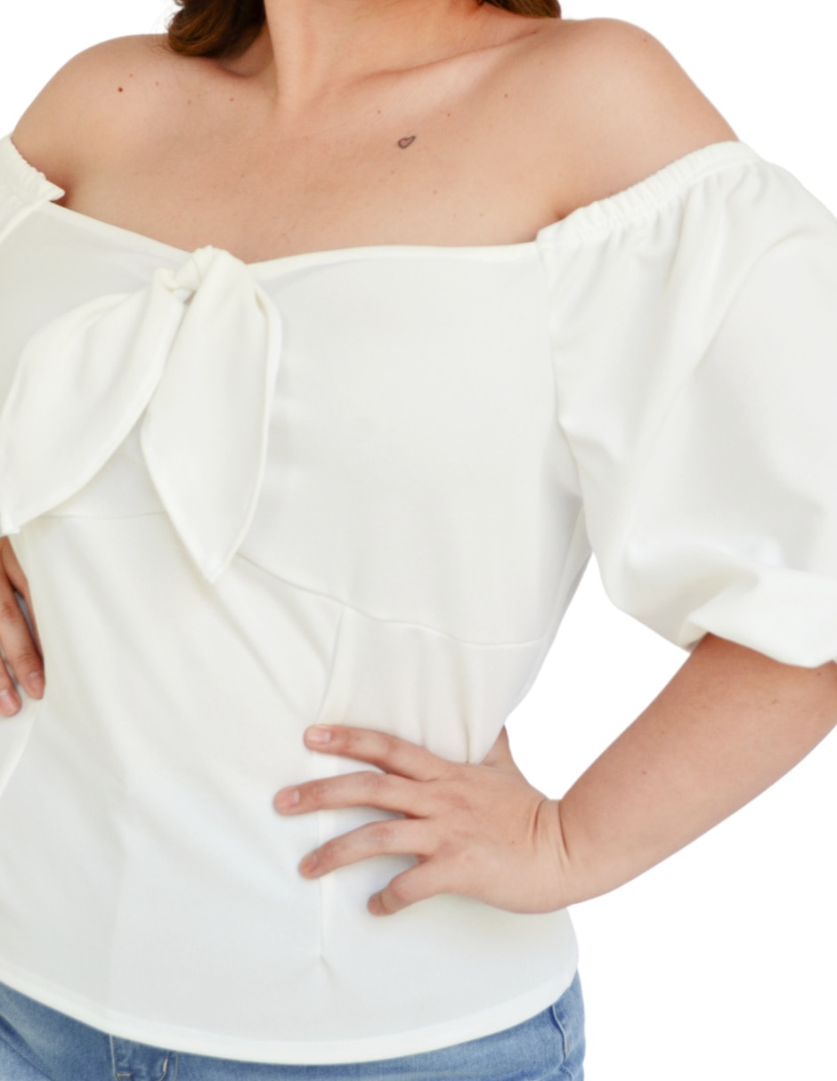 Blusa manga corta para mujer 4
