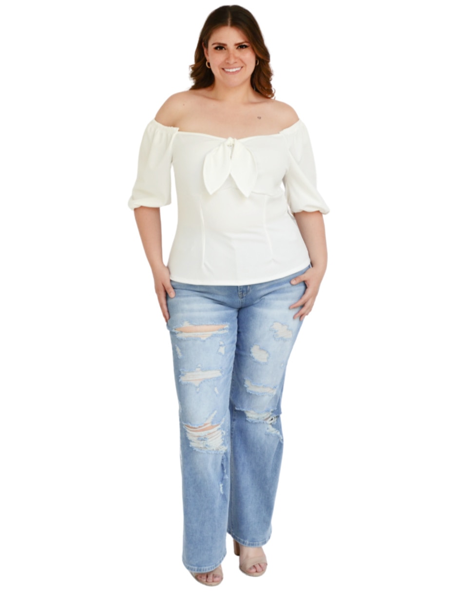 Blusa manga corta para mujer 5