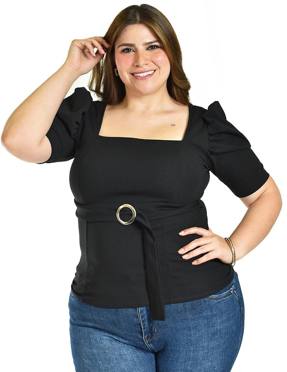 Blusa manga corta para mujer