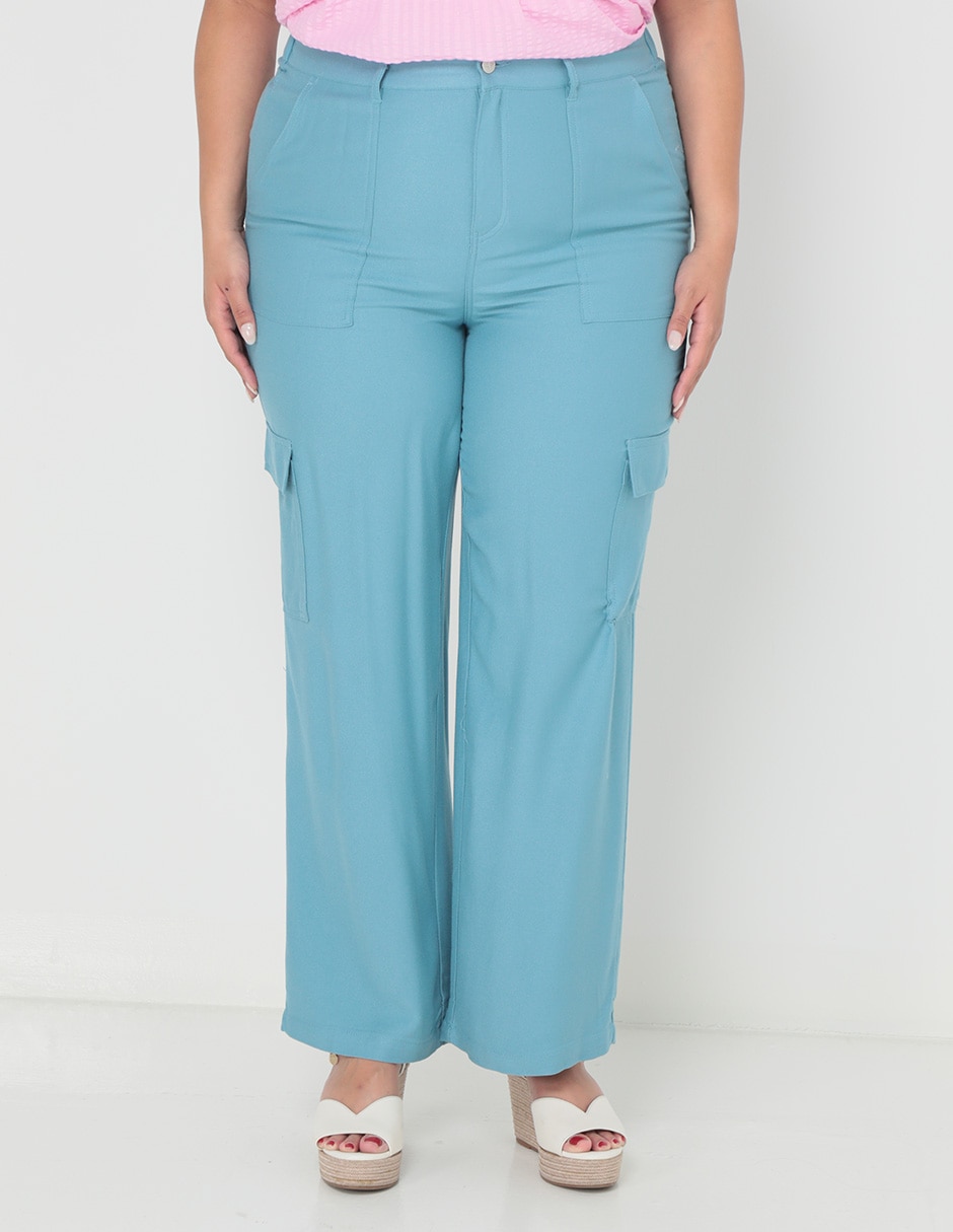 Pantalón capri Roman Fashion campana para mujer