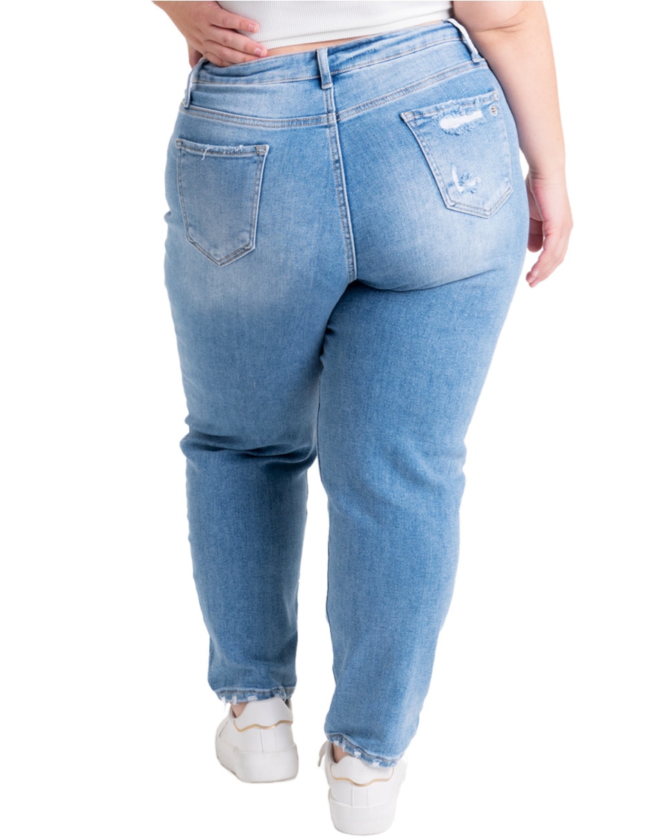 Jeans relaxed mom para mujer 3