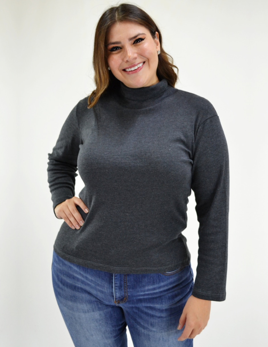 Blusa manga larga para mujer