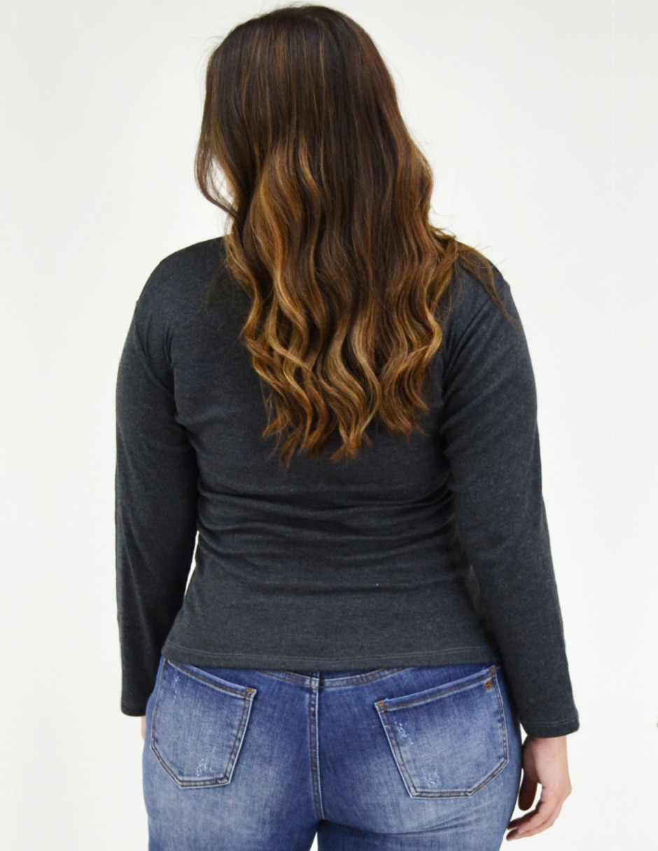Blusa manga larga para mujer 3