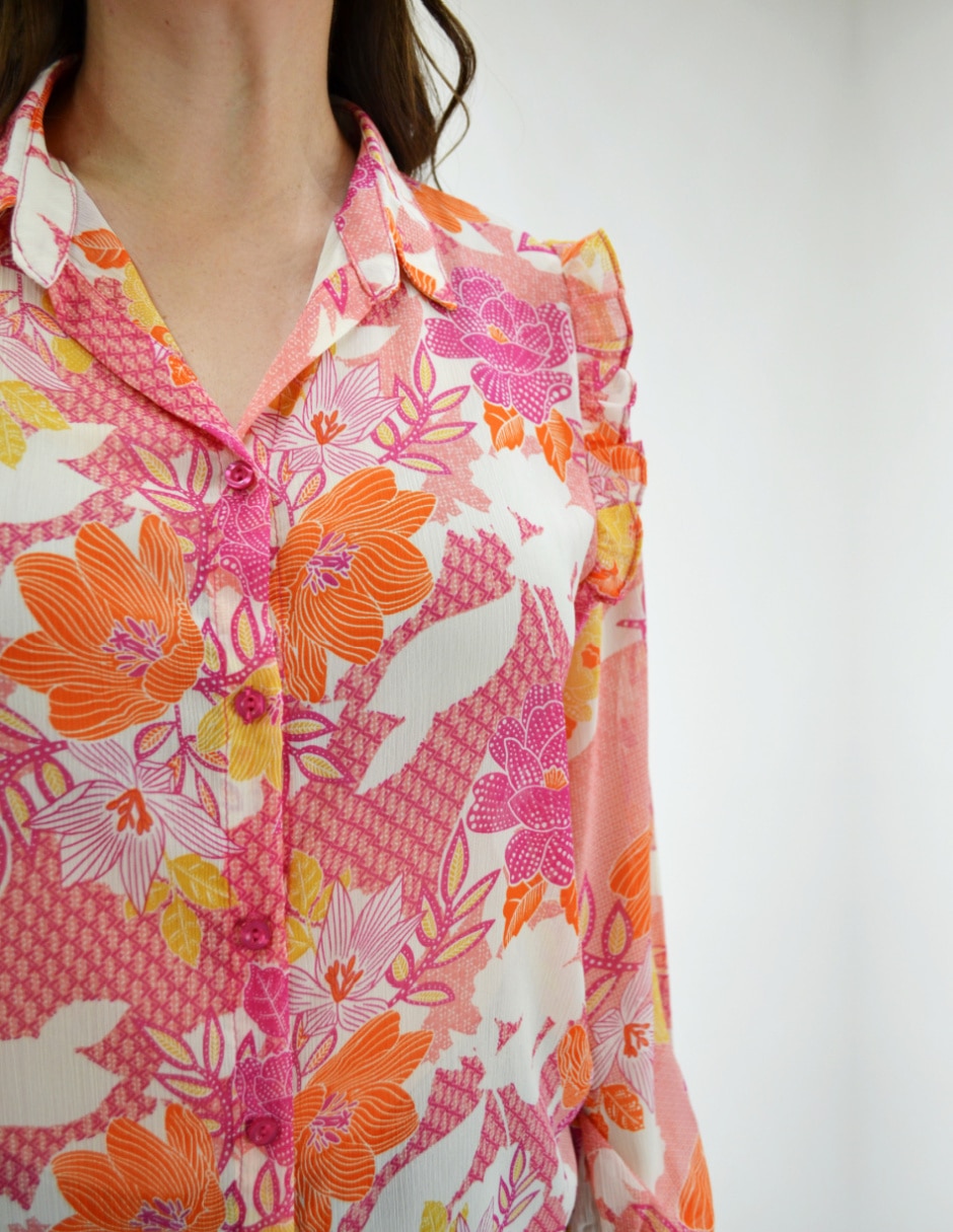 Blusa manga larga para mujer 4