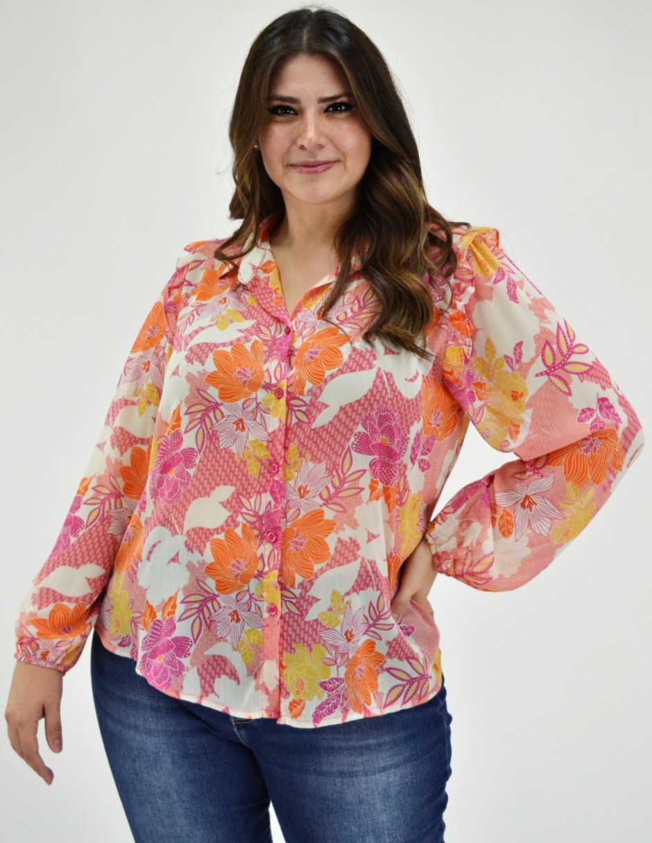 Blusa manga larga para mujer 5