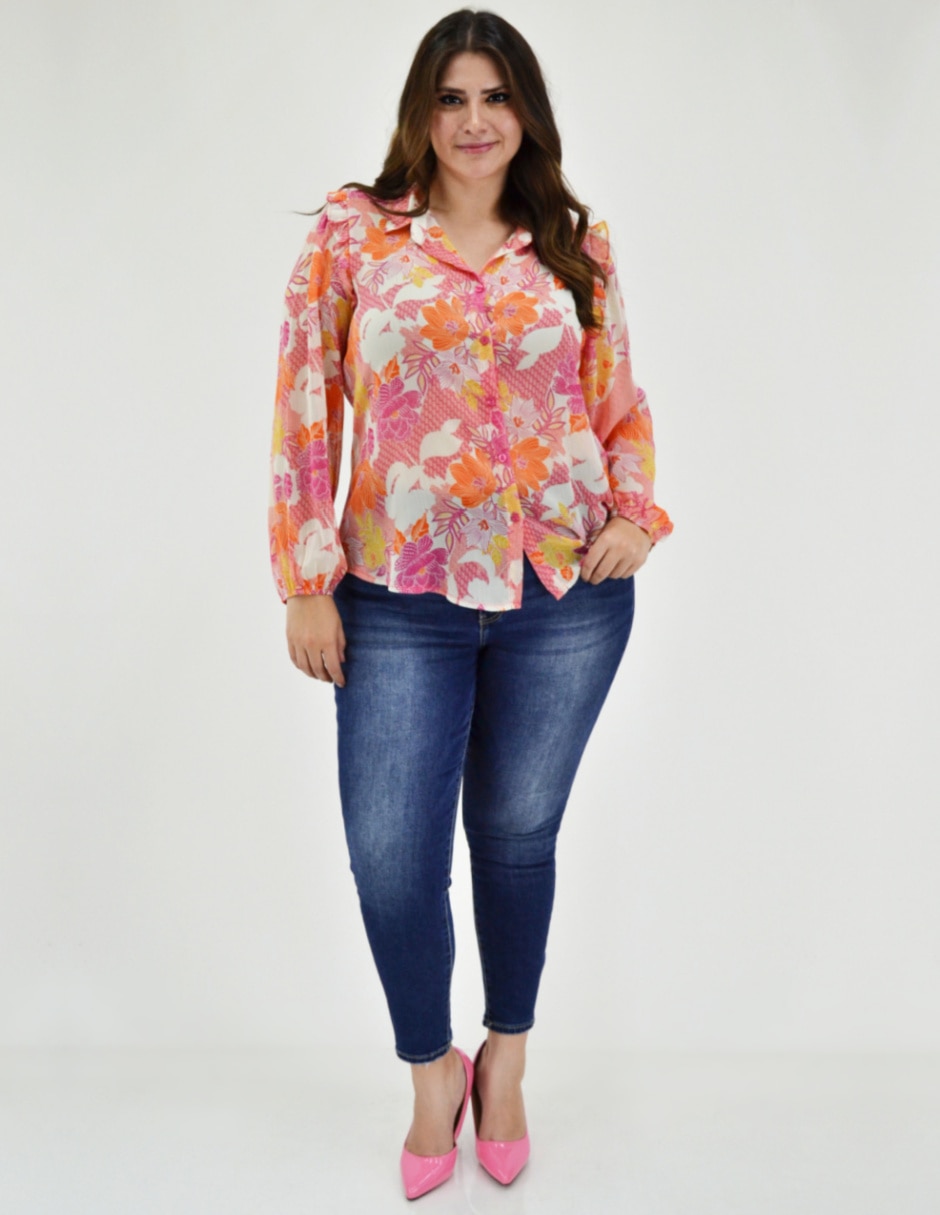 Blusa manga larga para mujer 6