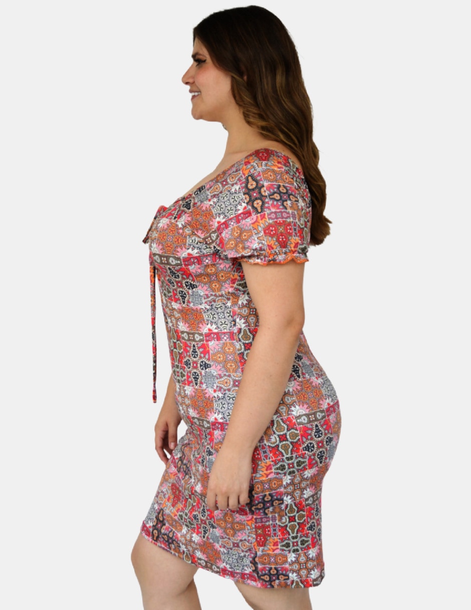 Vestido arriba de la rodilla casual para mujer 2