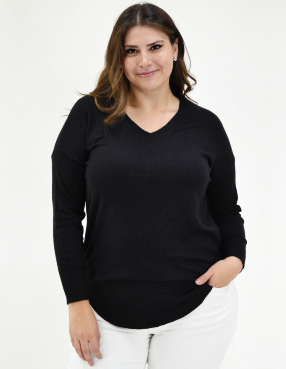 blusa negra manga larga liverpool