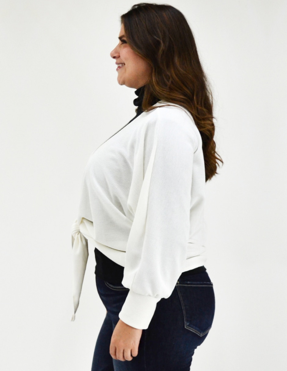 Suéter cuello simulado para mujer 2