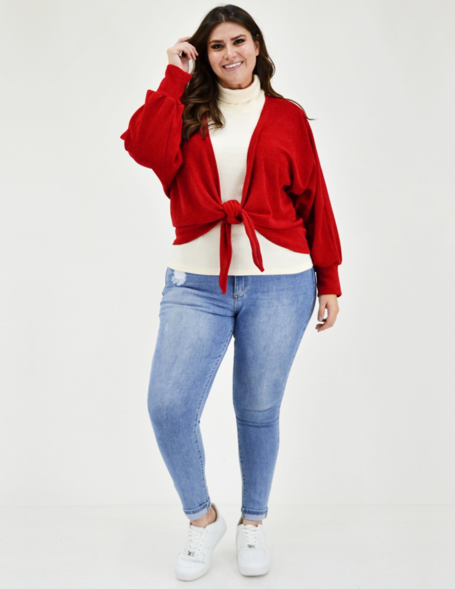 Suéter cuello simulado para mujer 7