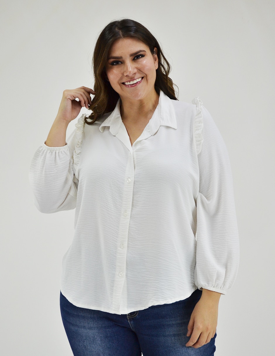 Camisa blanca mujer liverpool hot sale