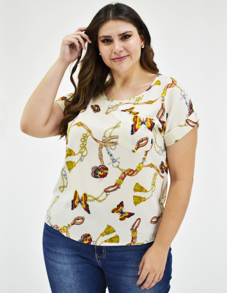 Blusa manga corta para mujer 2