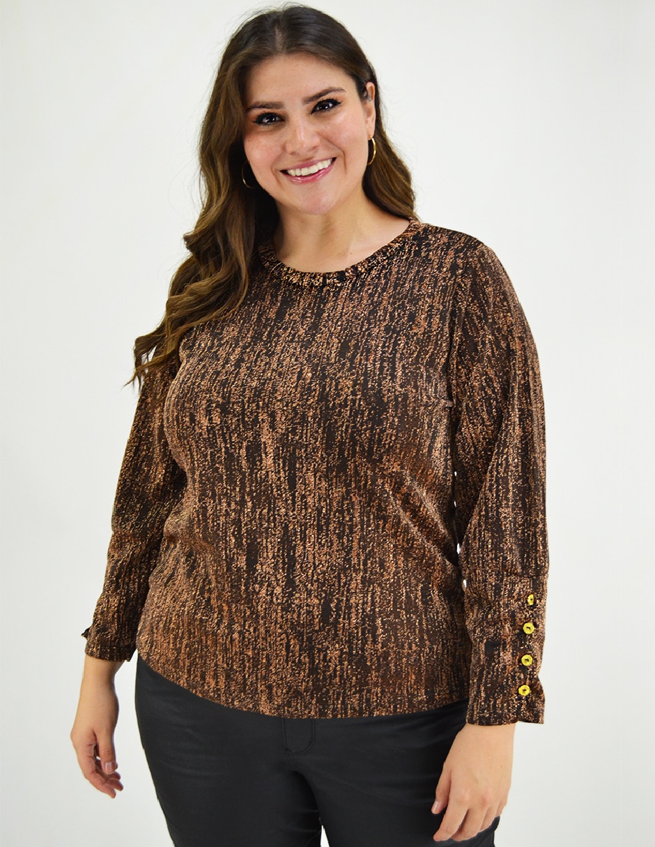 Blusa manga larga para mujer 5