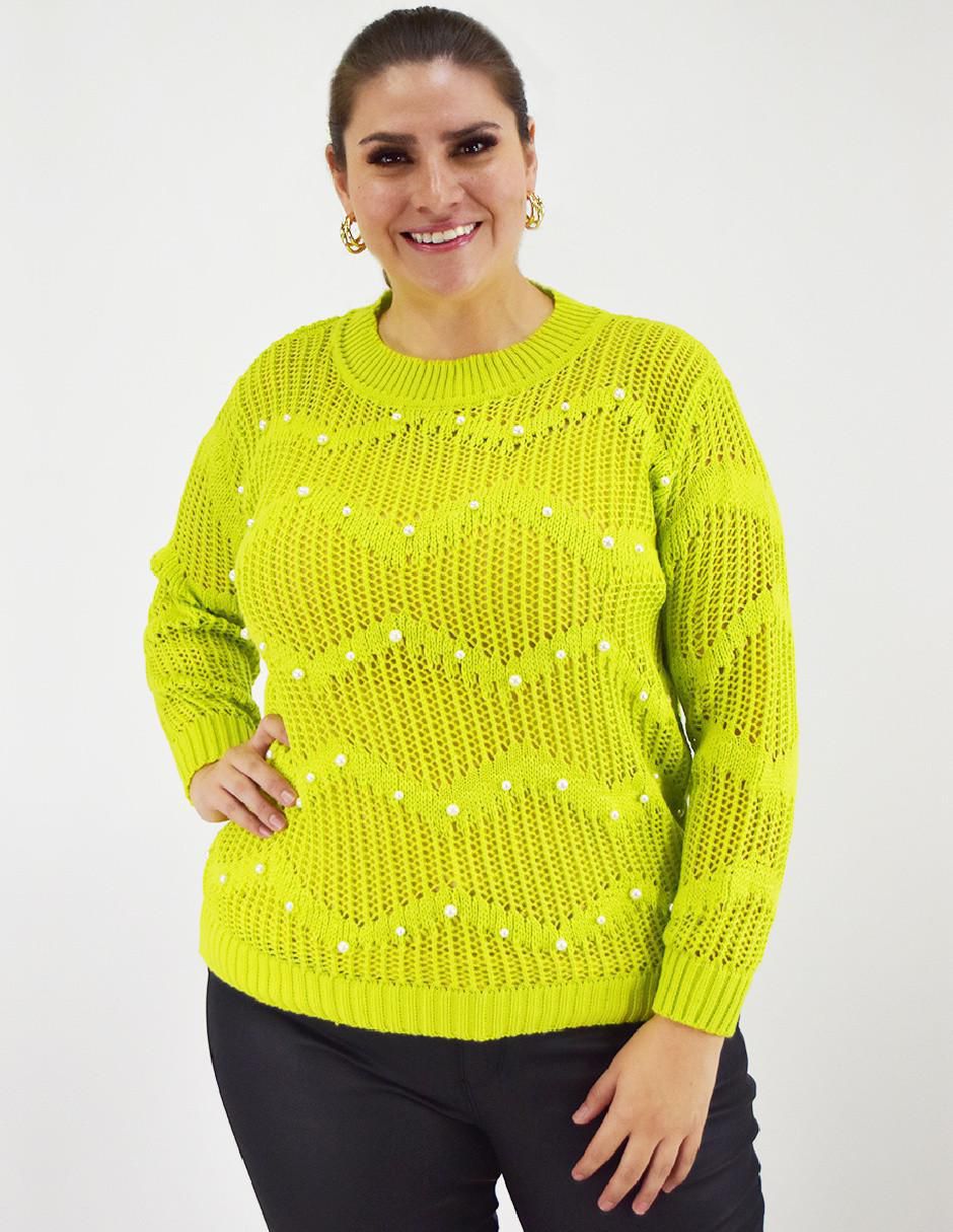 Suéter cuello redondo para mujer 5