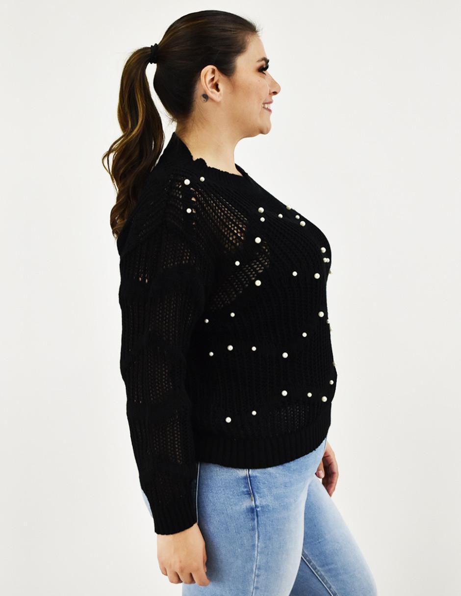 Suéter cuello redondo para mujer 6