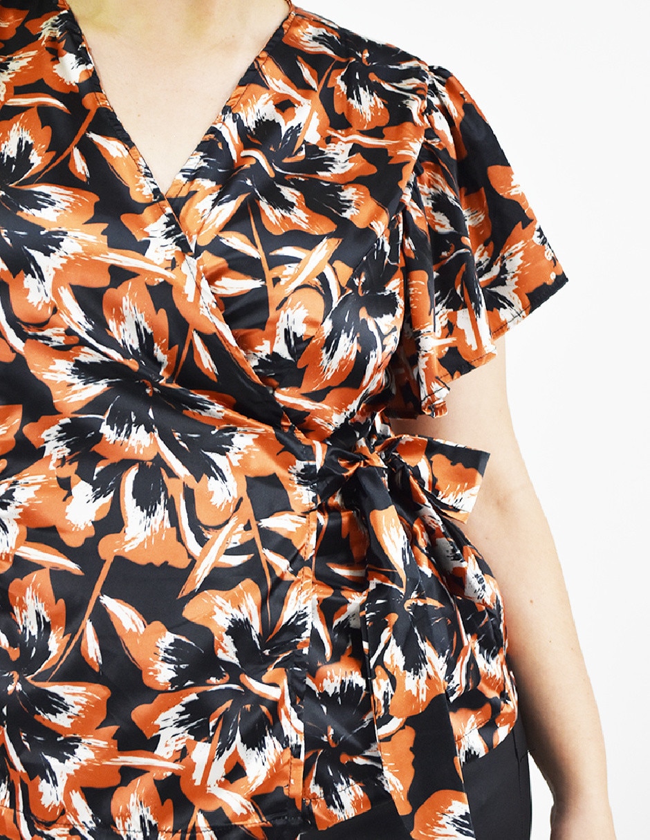 Blusa manga corta para mujer 4