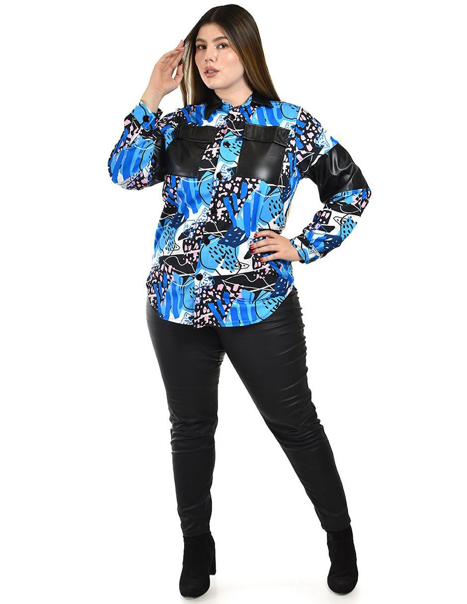 Blusa camisera manga larga para mujer 4
