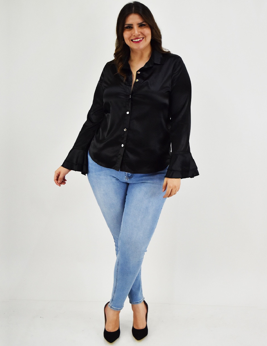 Blusa manga larga para mujer 6