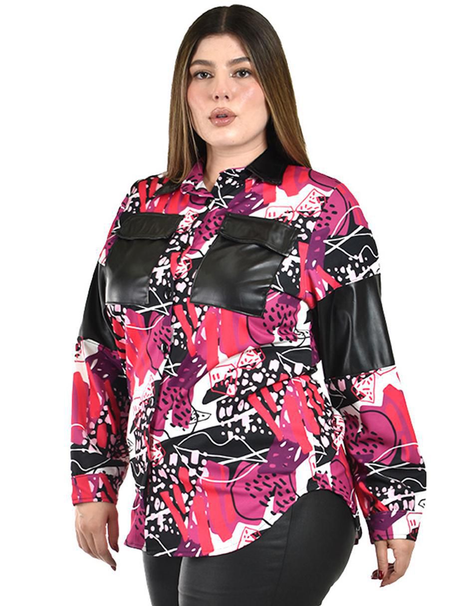 Blusa camisera manga larga para mujer 2
