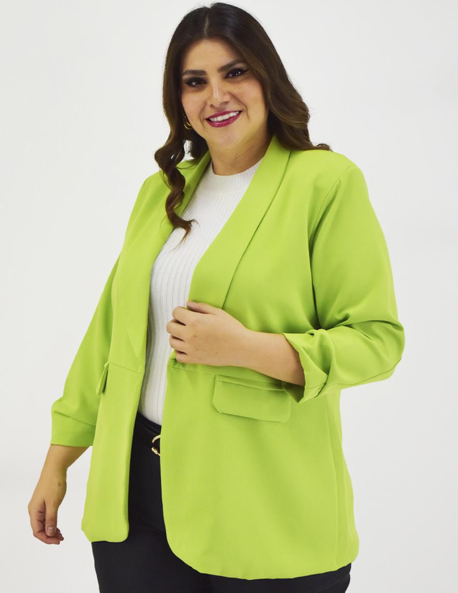 Green casual blazer deals